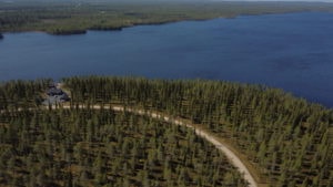 Ilmakuvaa Posion Jakkarasaaresta