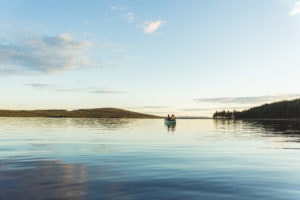 Melojia Livojärven maisemissa illalla